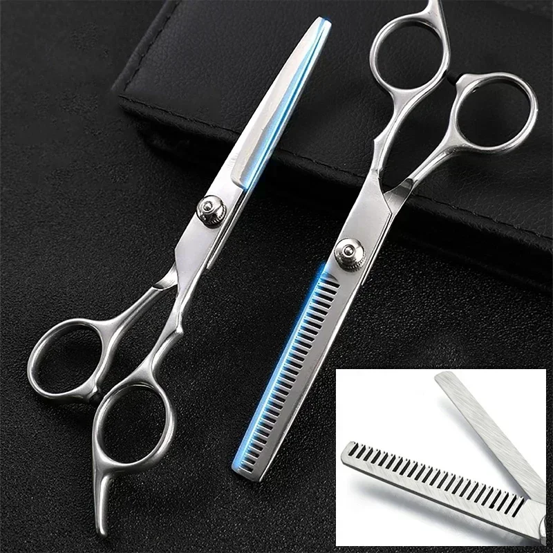 Hair Cutting Scissors Flat Tooth Shear Professional Hairdressing Scissors Cutting Thinning Scissor Barber Shear Accessories Tool