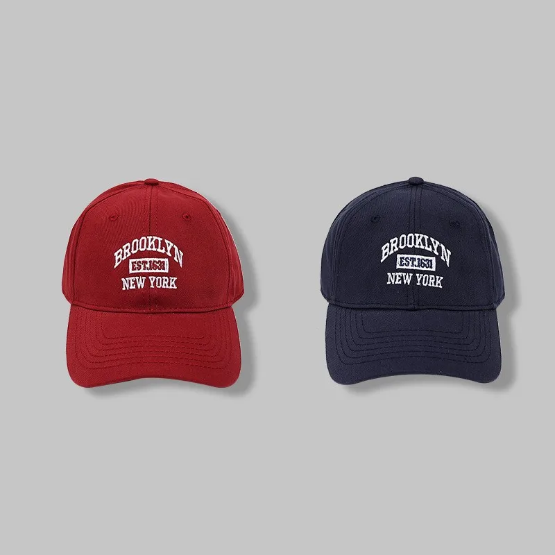 Letter Embroidered Baseball Cap For Women Spring Summer Korean Style Adjustable Duckbill Cap baseball cap