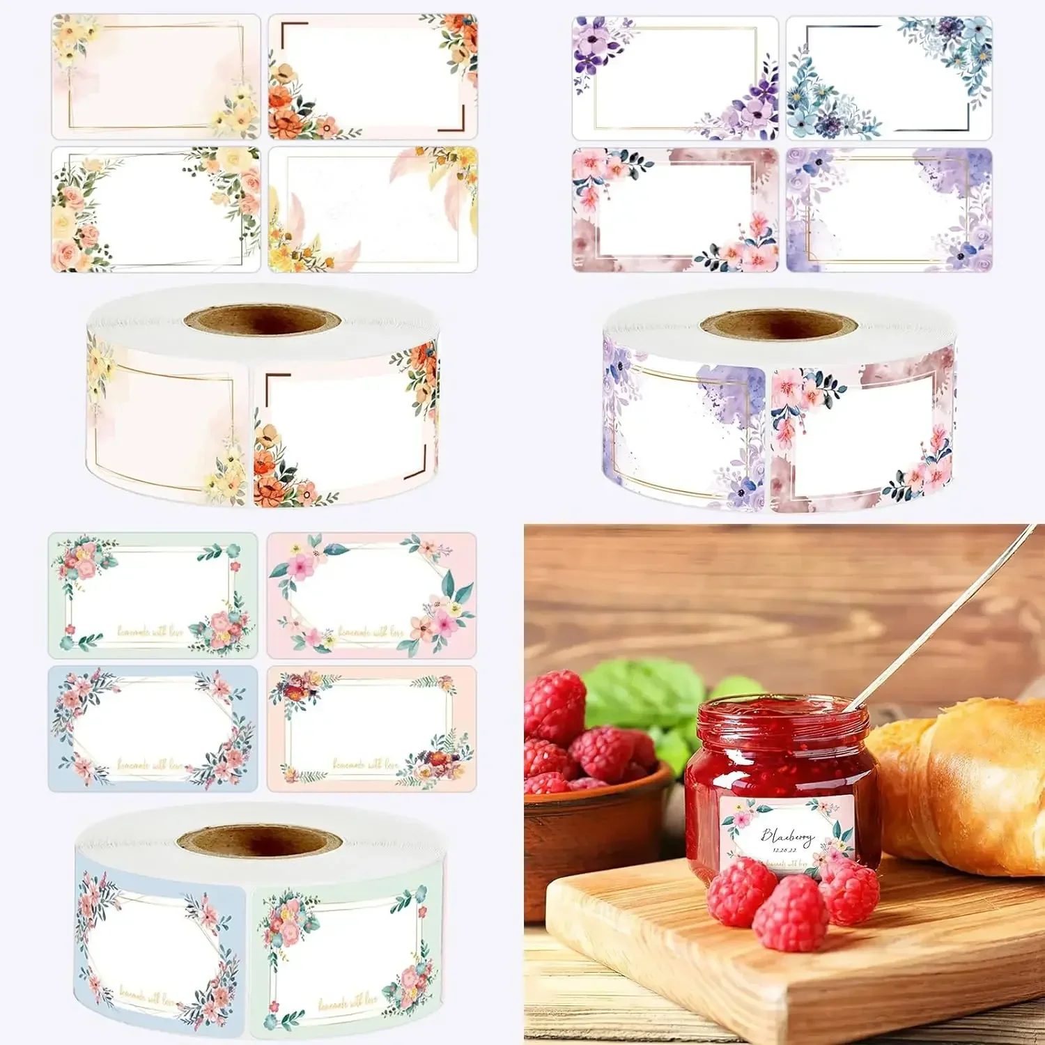 Flower Label Stickers 250pcs