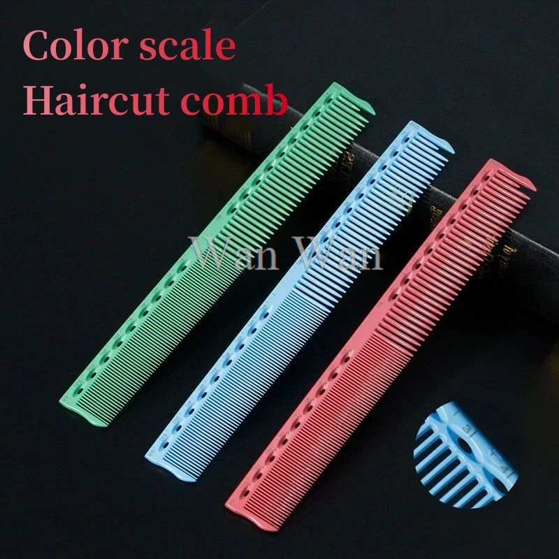 1Pc Hairdressing Comb Hair Cutting Comb Natural Resin Double Sided Scale Barber Shop Hair Salon Professional Styling Tool Y0416 5