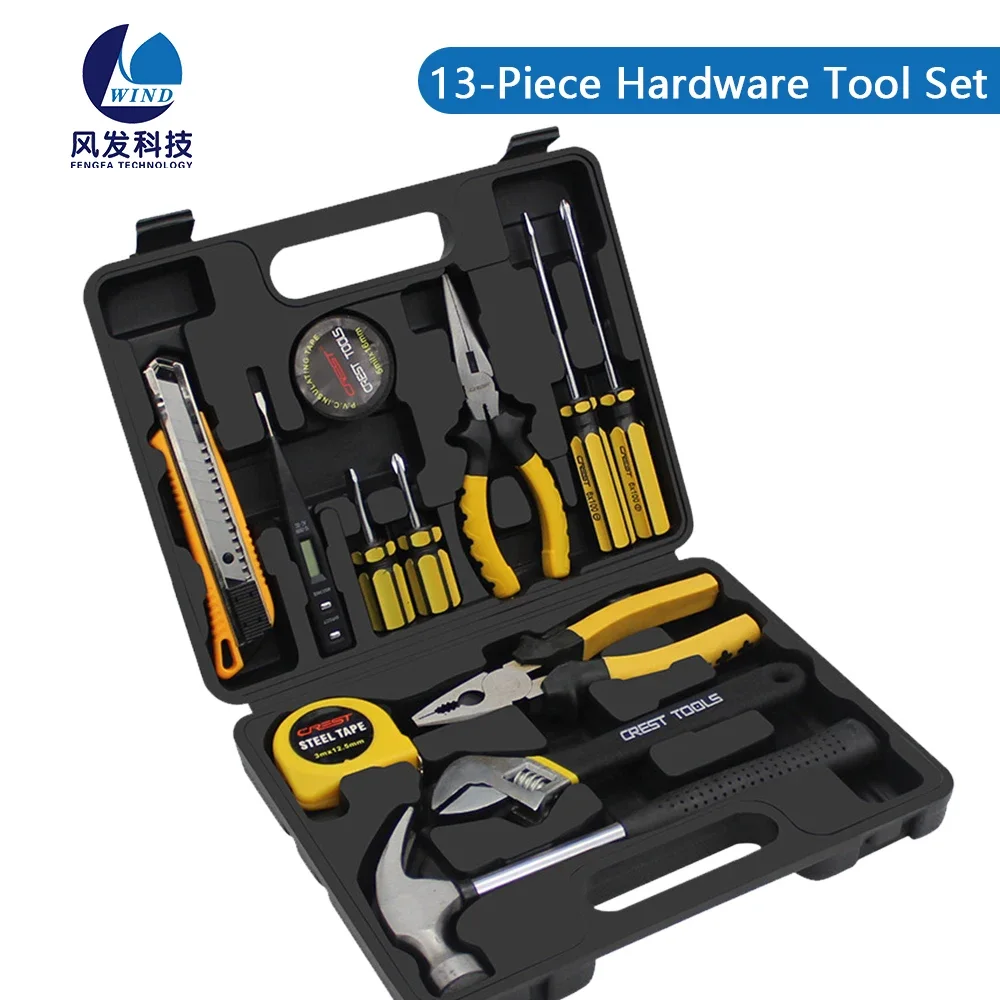 13-Piece tools for cars box home Furniture hardware hand set portable car disassembly Cross driver Manual wrench set  tool boxes