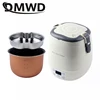 DMWD Electric Mini Rice Cooker Car Use Household Eggs Food Steamer Soup Porridge Cooking Machine Heating Lunch Box 1.6L 12V 24V 5