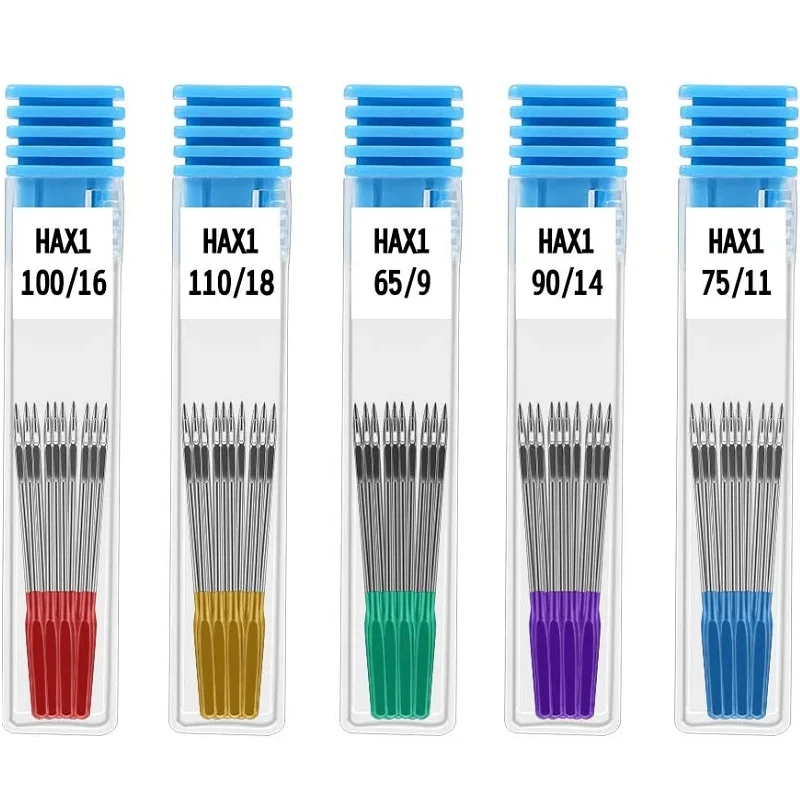 50 Nähmaschinennadeln Set - 5 Größen Für Alle Stoffe Von Dünn Bis Dick