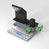 ก๊อกน้ําห้องน้ําหรูหราทองเหลืองสีเทาปืนพร้อมการออกแบบติดผนัง เครื่องผสมอ่างล้างหน้าจอแสดงผลดิจิตอล LED แบบสองรู 6