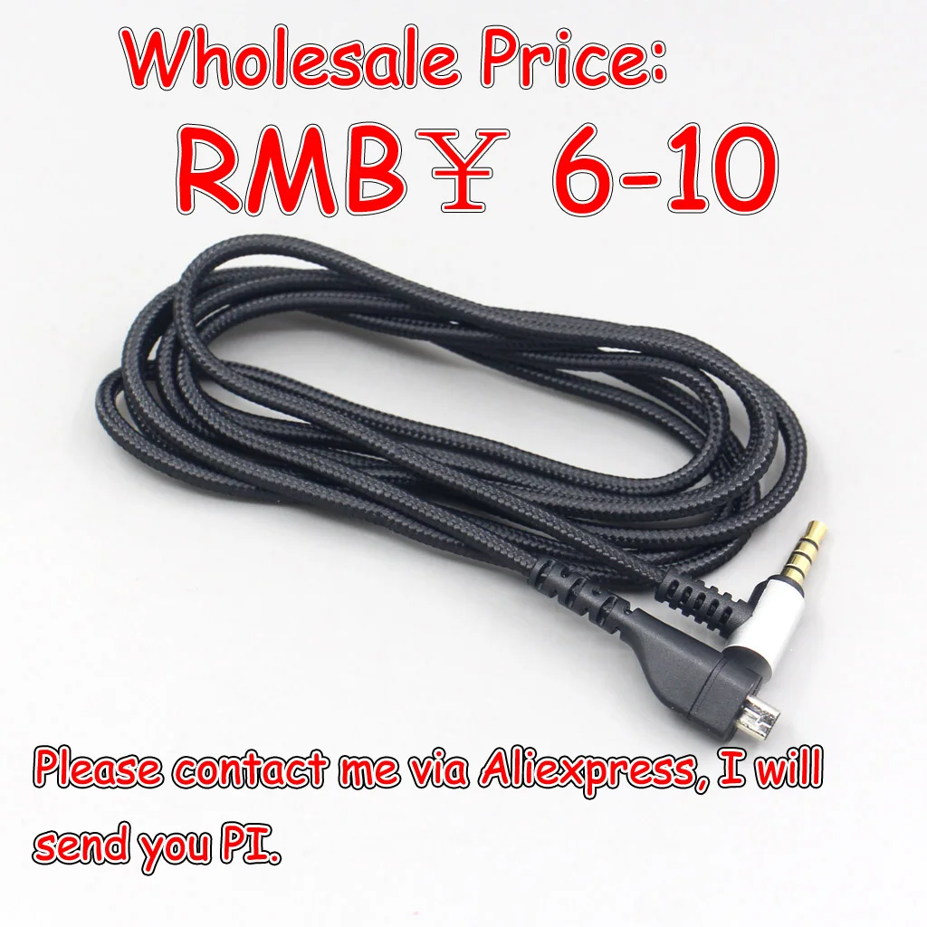 LN006829 300pcs 3.5mm Gaming Headphone Headset Earphone Cable For Steelseries Arctis 3 5 7