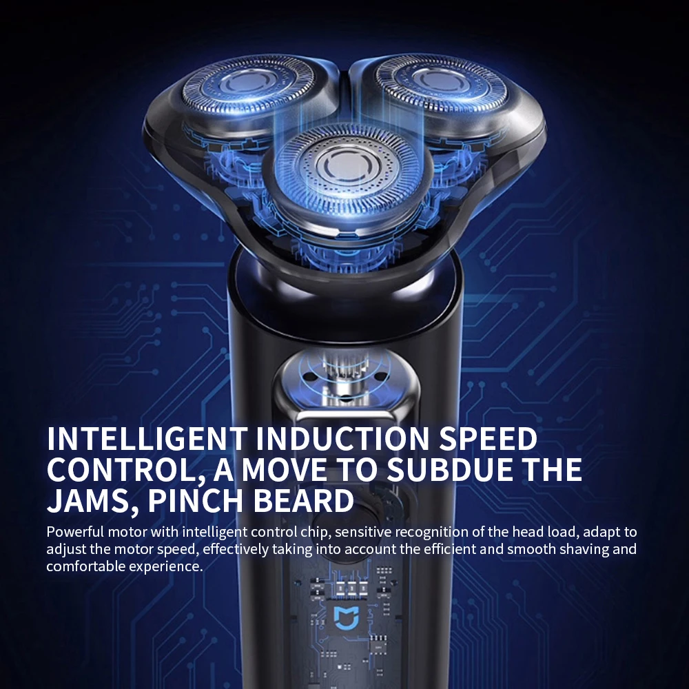 XIAOMI MIJIA Men's Electric Shaver S301 Beard Trimmer Machine Shaving Portable Flex Razor IPX7 Washable Trimer Ceramic Blade