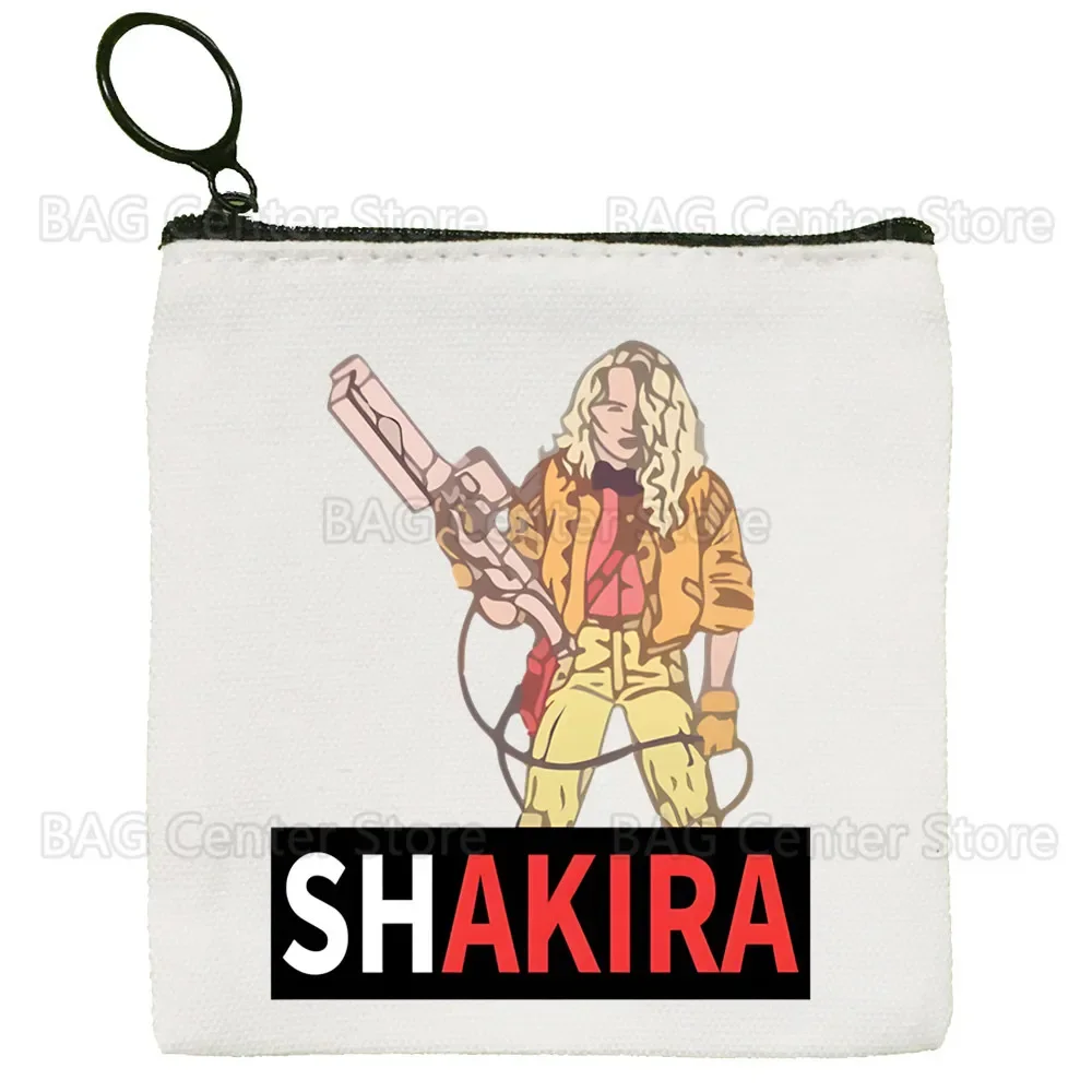 

Тканевый кошелек для мелочи от Shakira, индивидуальный кошелек для мелочи, Простой Компактный тканевый кошелек для мелочи с иллюстрацией, новый креативный кошелек для мелочи