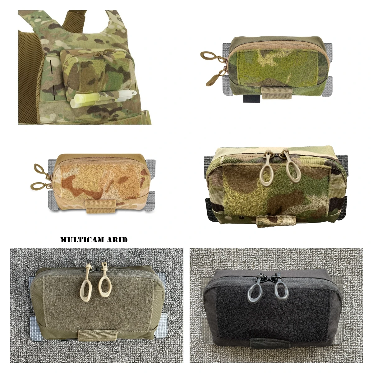 Adap Tactical Hunting Vest Chest Hanging Bag Pouch Expansion Sub Bag Sundry Bag Map Bag Materiale In Fibra Di Carbonio