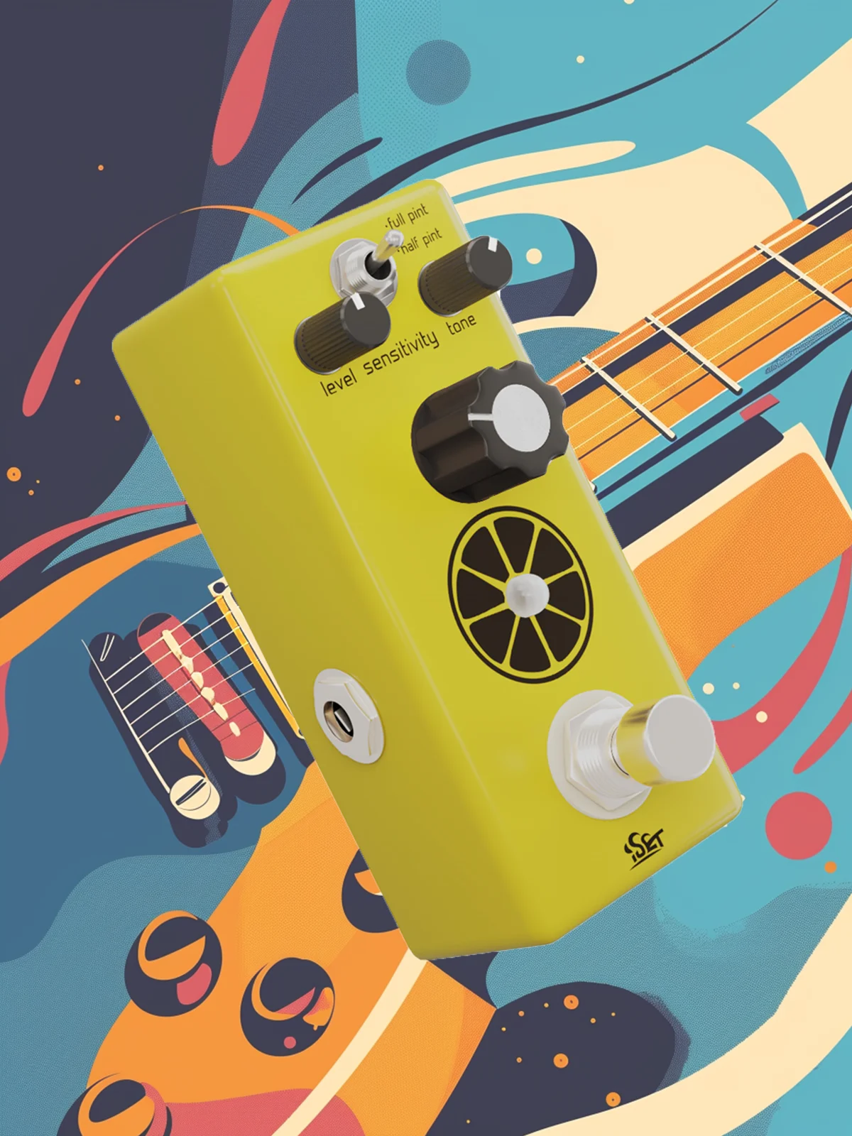 ISET CP-02 Compressor Guitar Pedal Analog Lemon Compress Effect Electric Guitar Bass True Bypass