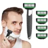 Safety 7-Layer Shaver Blade Manual Razor with Replaceable Blades Shaver Resistant Water Wash Shaver Manual Metal Razor 1