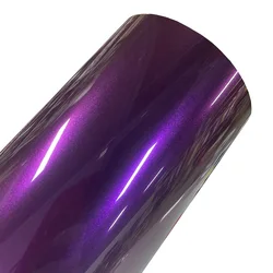 Ultra Gloss Grape Purple Metallic Vinyl Wrap with Air Release Technology - 50cm x 300cm (Purple)