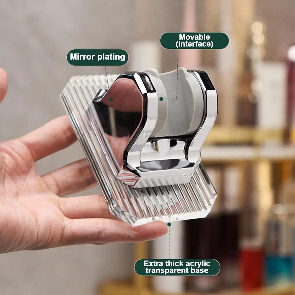 Description Picture 6 of itemNew Arrival Shower Head Holder Wall Mounted Shower Holder Bathroom Accessory 120 Degree Adjustable Shower Bracket Easy To Use
