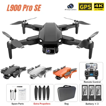 L900 Pro SE GPS RC 드론, 전문가용 4K HD 듀얼 카메라, 5G FPV, 와이파이, 시각적 장애물 회피, 브러시리스 모터 쿼드콥터