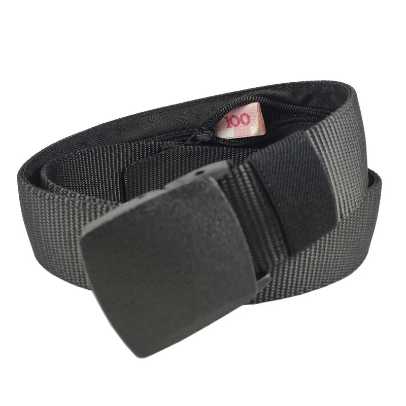 Reise Bargeld Anti Diebstahl Gürtel Taille Tasche Frauen Tragbare Versteckte Geld Strap Gürtel Brieftasche Taille Pack Männer Geheimnis Versteckt gürtel 1/2PCS – Detail 5