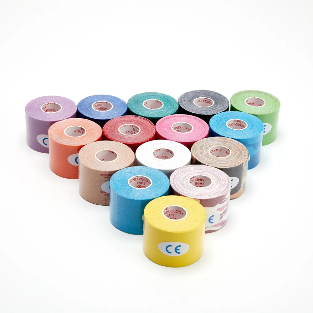 2.5Cm X 5M Kinesiology Tape for V Face Line and Neck Eyes Area Lifting High Elasticity Muscle Support Tape for Body Pain Relief