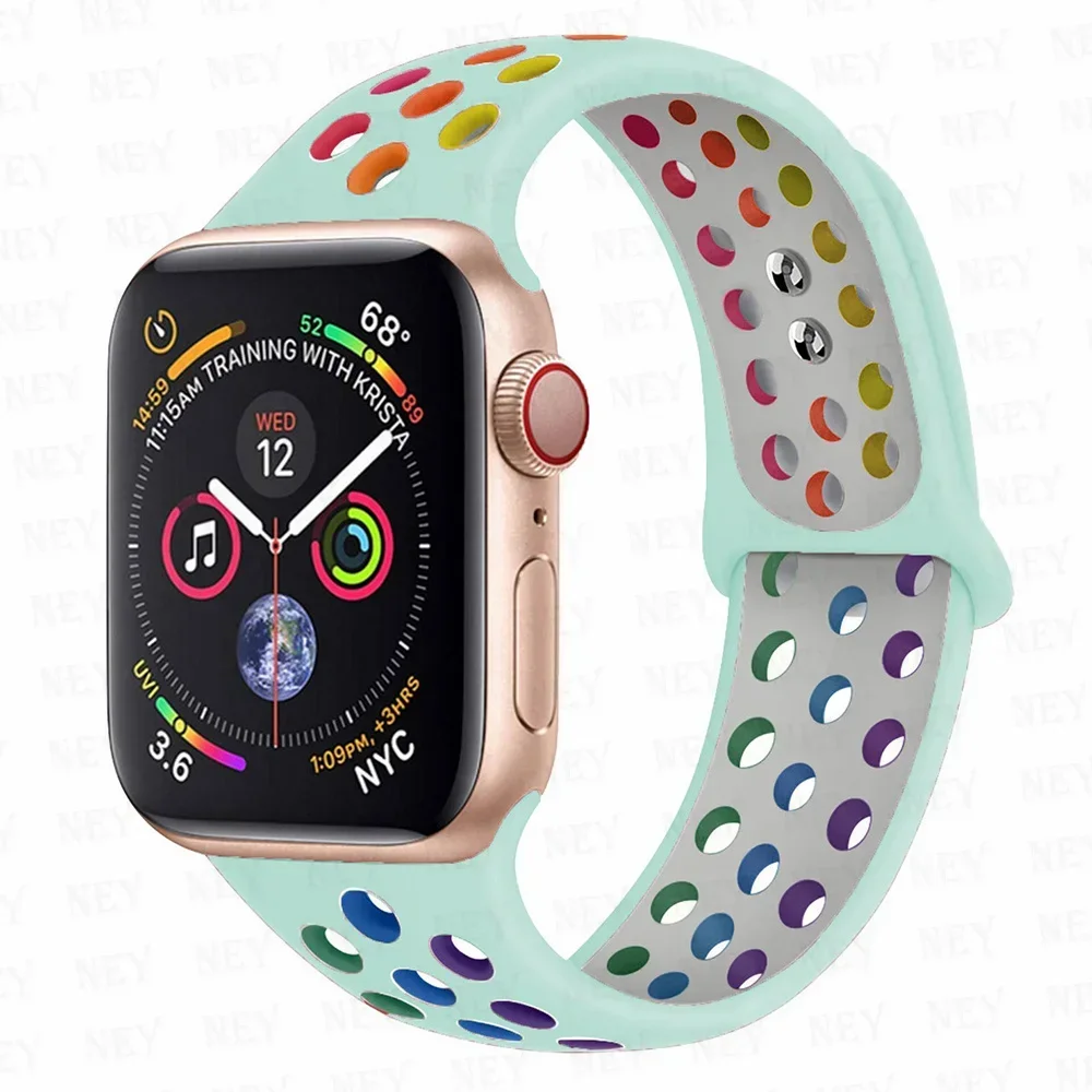 Vibrant Silicone Sport Watch Strap - Pride Edition