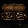7"Tibetan Temple Collection Bronze Nine Shares Dorje Vajra Phurpa Box set Pendant Amulet Dharma Town house Exorcism 1
