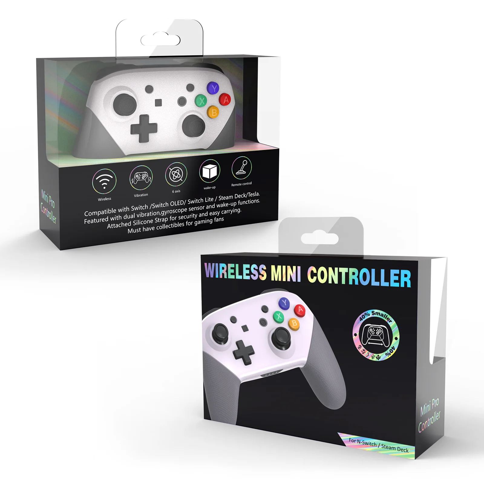 Mini Wireless Controller For Switch Turbo Joystick Bluetooth