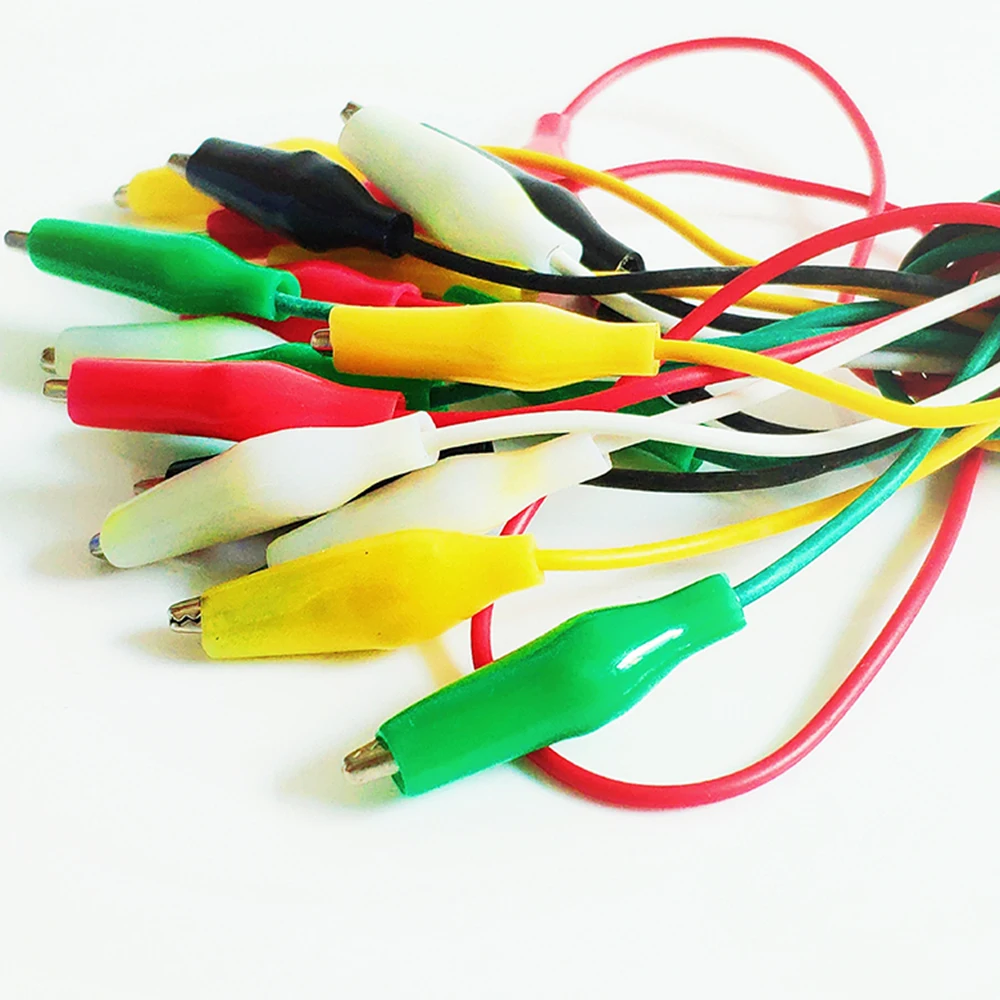 Alligator Clips Electrical Test Leads 10pcs