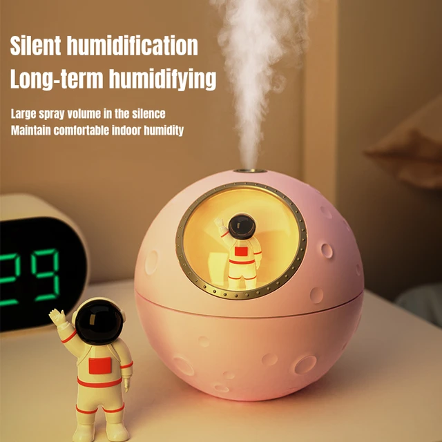 AstronsomOrnements-Humidificateur d'air électrique USB avec lampe LED, mini  diffuseur d'arôme, aromathérapie, chambre d'enfant, maison