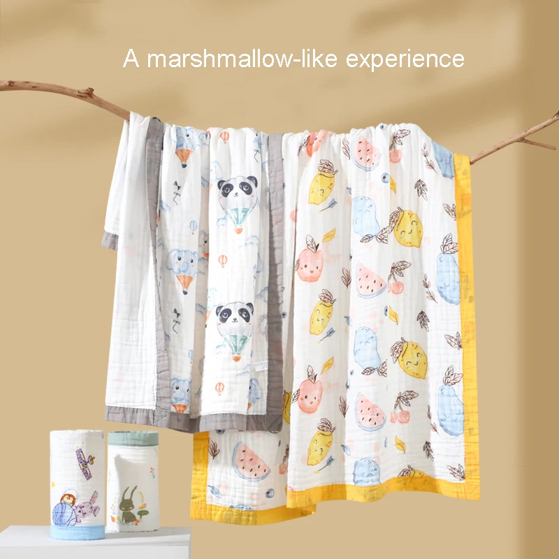 CottonBabyBathTowelGauzeSuperSoftAbsorbentNewbornSixLayerBabyBathTowelChildrens.jpg