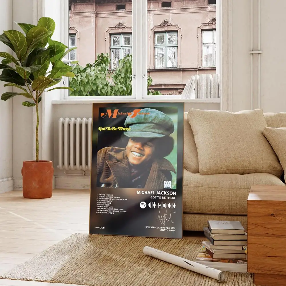 Michael Jackson Poster Art Cover Songs Music Rap Wall Waterproof Paper Sticker For Living Room Home Decor