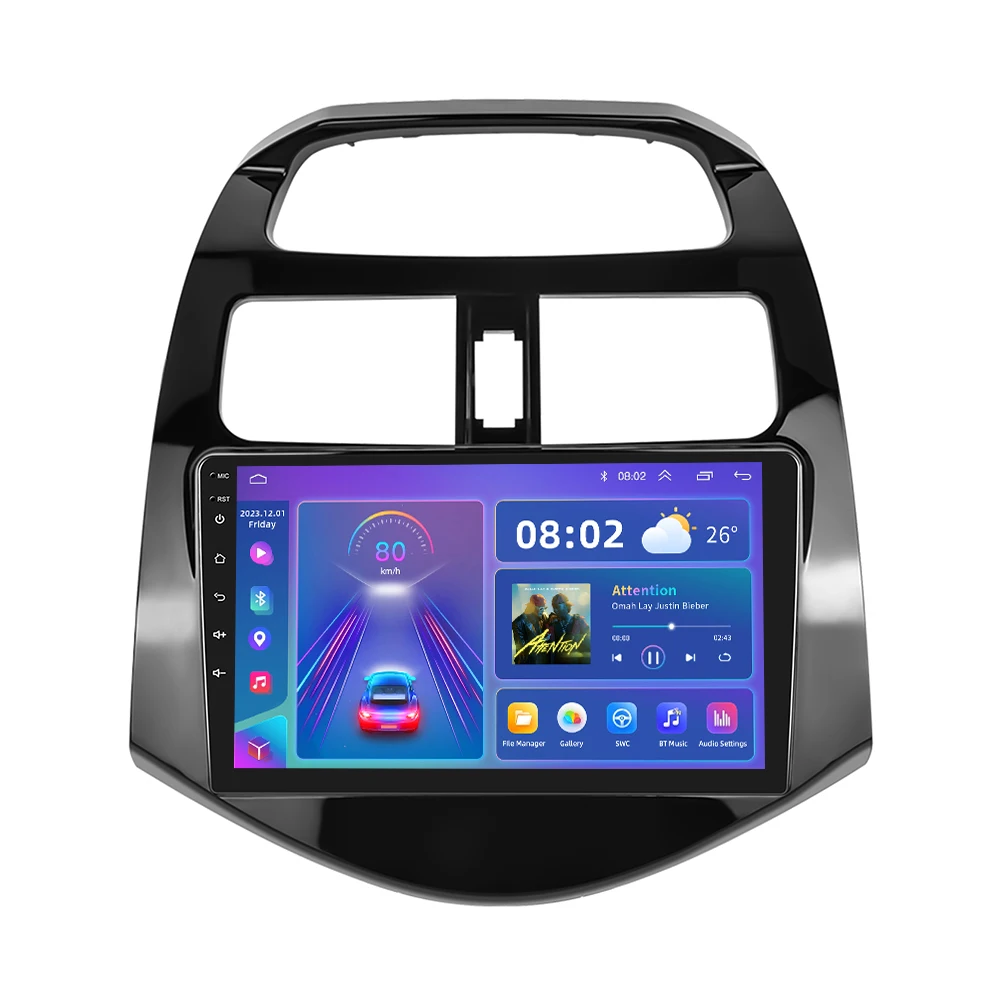 Hikity 2 Din Autoradio Android Per Chevrolet Spark 2011-2014 Android Auto Carplayauto Radio Navigazione Gps Dsp Wifi