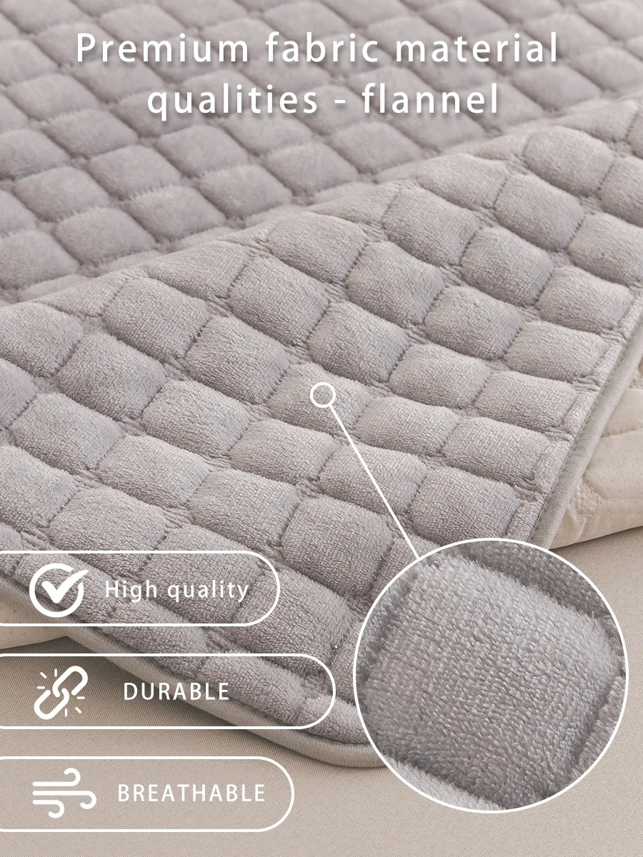 L-shaped Corner Flannel Sofa Cover Universal Living Room Sofa Cover 4
