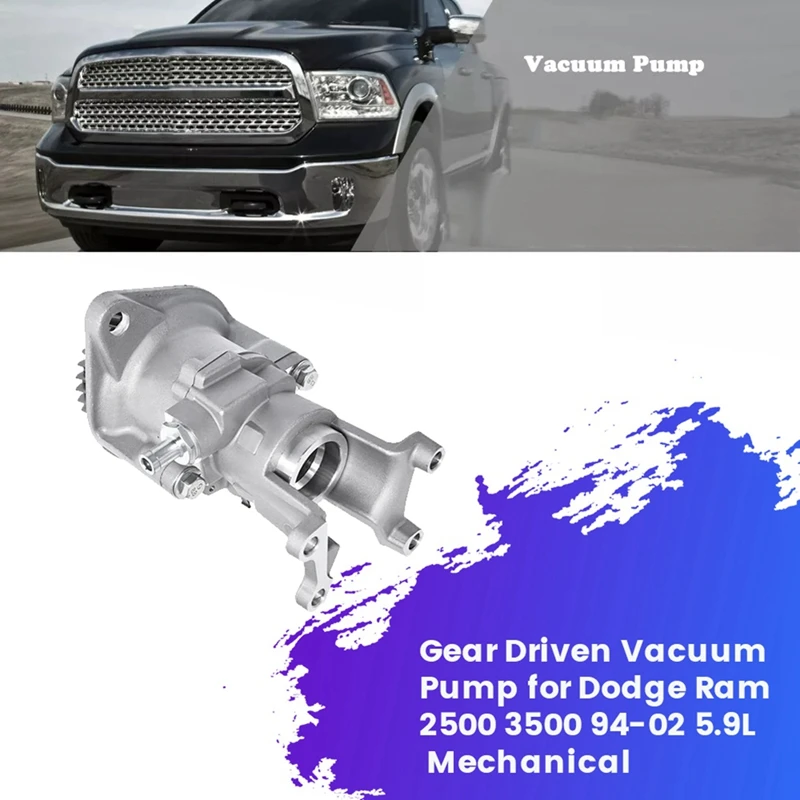 

Engine Gear Driven Vacuum Pump 5019734A 904-810 For Dodge Ram 2500 3500 94-02 Cummins 5.9 Diesel R5019734AA 3937193RX Parts
