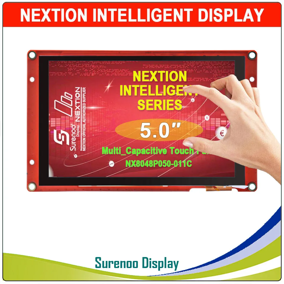 

5,0 "800*480 Nextion Интеллектуальный HMI USART серийный TFT ЖК-модуль Дисплей резистивная емкостная сенсорная панель для Arduino