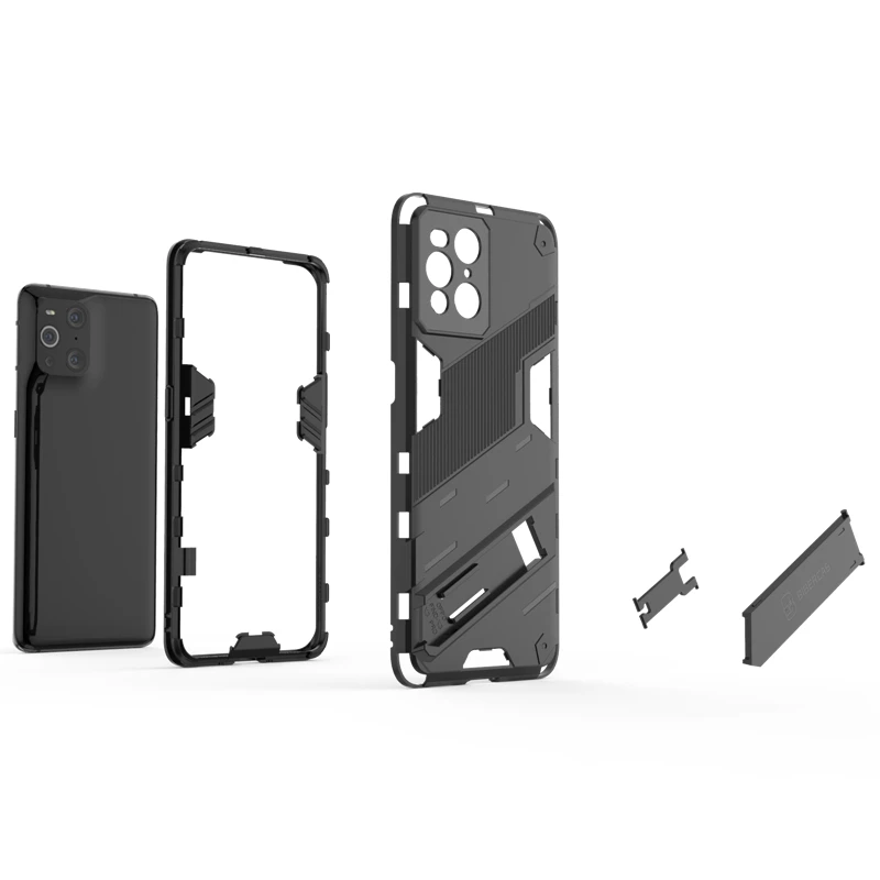 Phone Holder Case For Oppo Find X3 Case Bumper Armor Full Cover