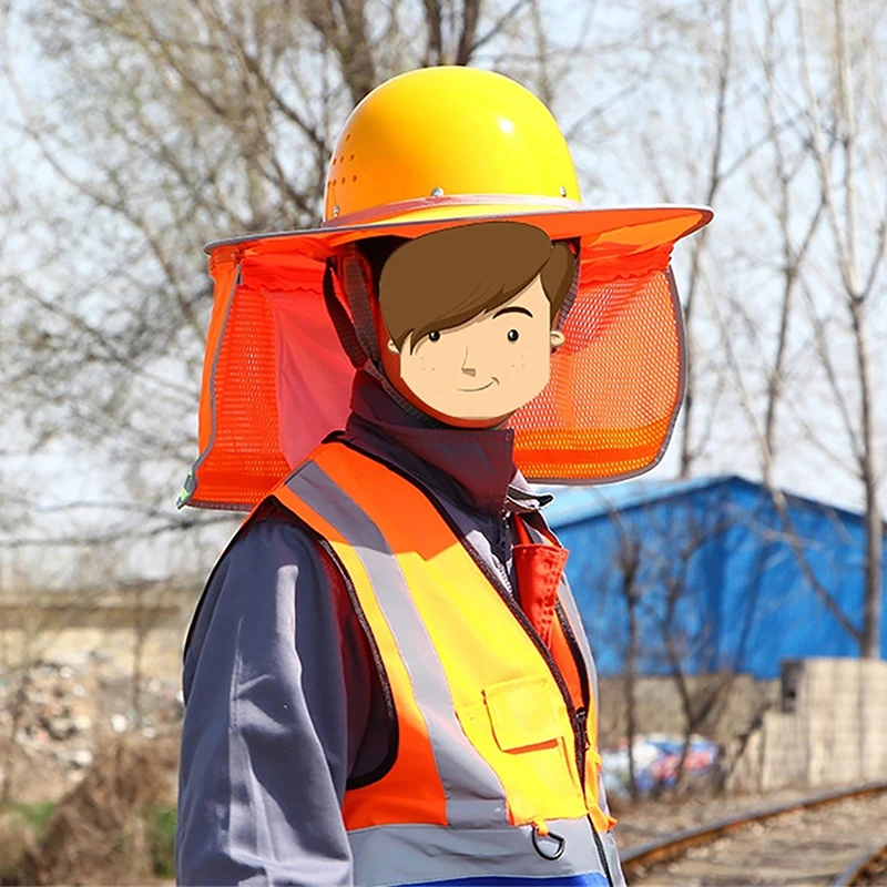 Summer Sun Protection Hat for Construction Workers