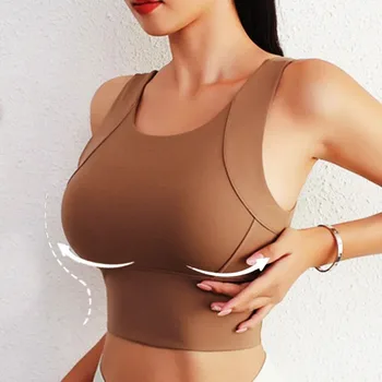 Cloud Hide High Impact Sports Bra Women Yoga Crop Top Home Fitness Workout Underwear Dancing Vest Plus Size Running Bike Shirt 1