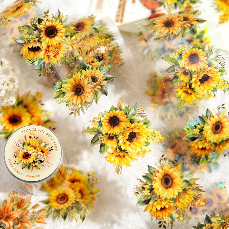 Floral Dream Washi Tape for Scrapbooking and Stationery Crafting