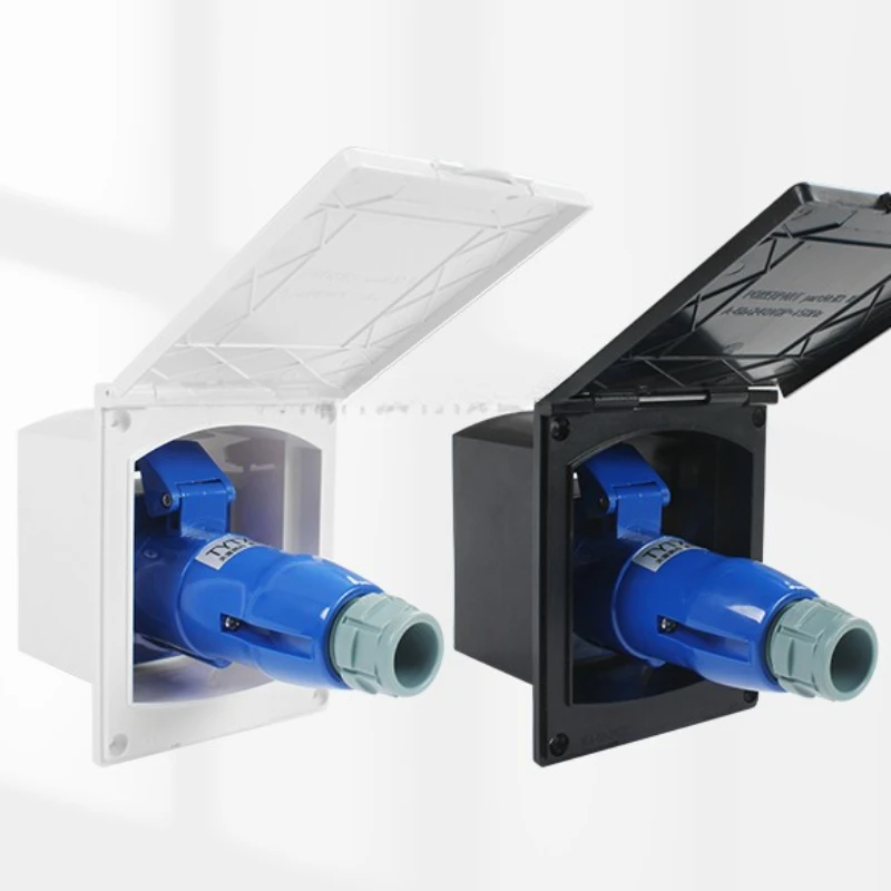

RV external power socket, power plug, power interface, waterproof external power box 16A32A
