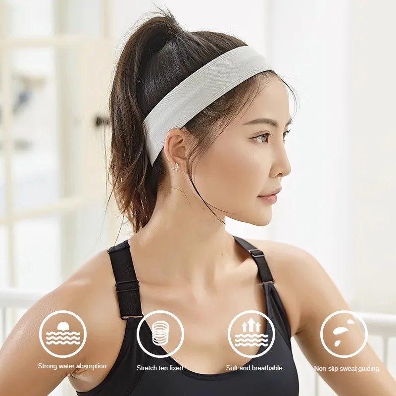 

Sports headband Sweat absorption running fitness yoga anti-perspirant hair hair with a sweat guide scarf non-slip head cover