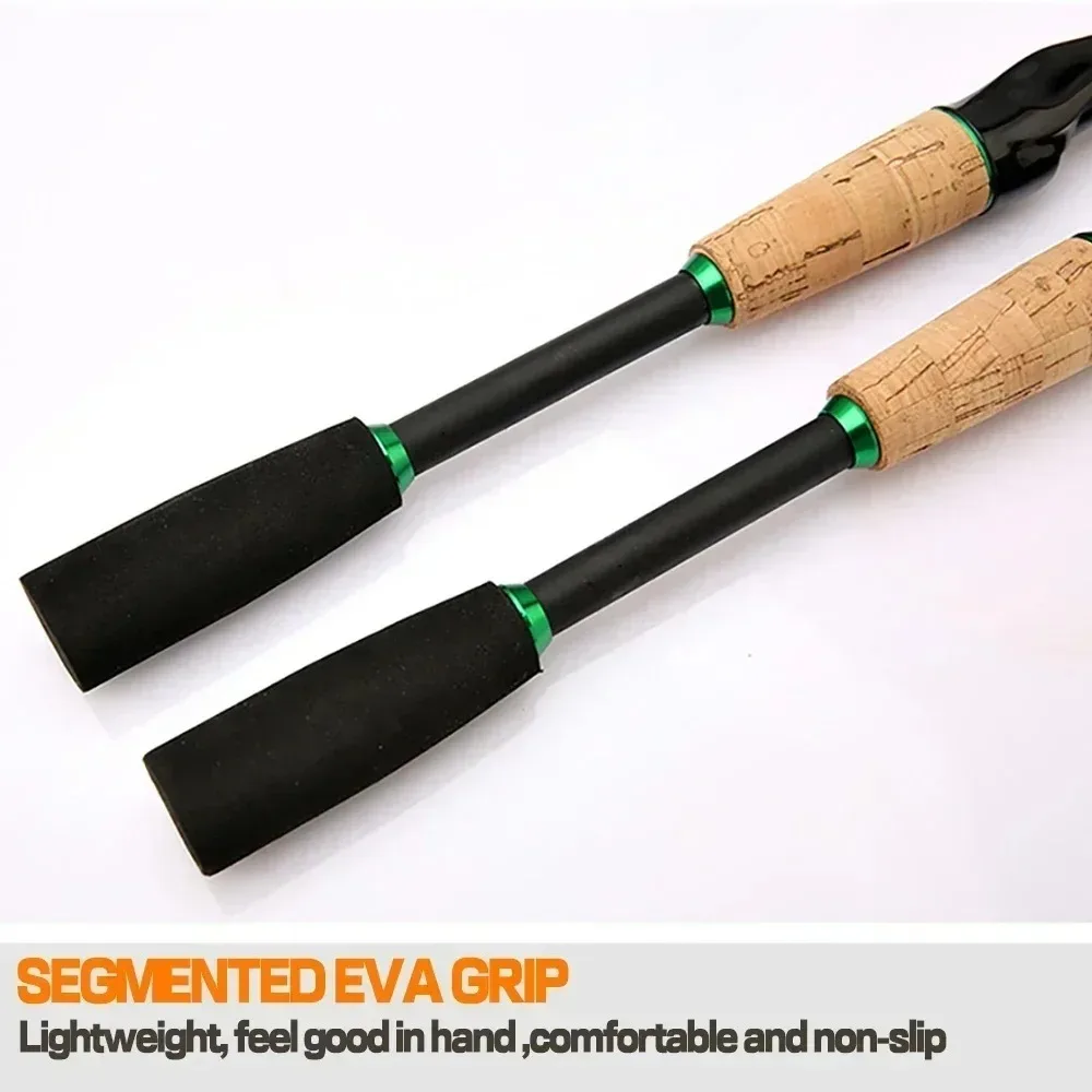 4 Sections Spinning Fishing Rod M Power Carbon Casting Fishing Rod 1.65m/1.8m/2.1m Portable Carbon Fiber Fishing Pole