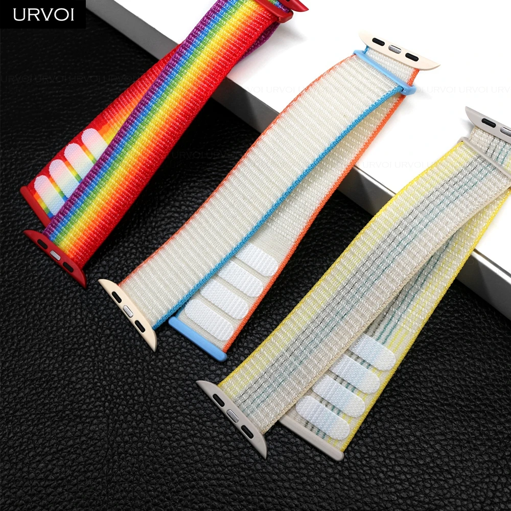 URVOI Premium Nylon Sport Loop Wristband with Hook & Loop Closure