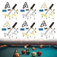 Retractable Pool Bridge, Billiards Cue Sticks Bridge, with Removable Bridge Head, Billiards Pool Cue Pool Table Accessories