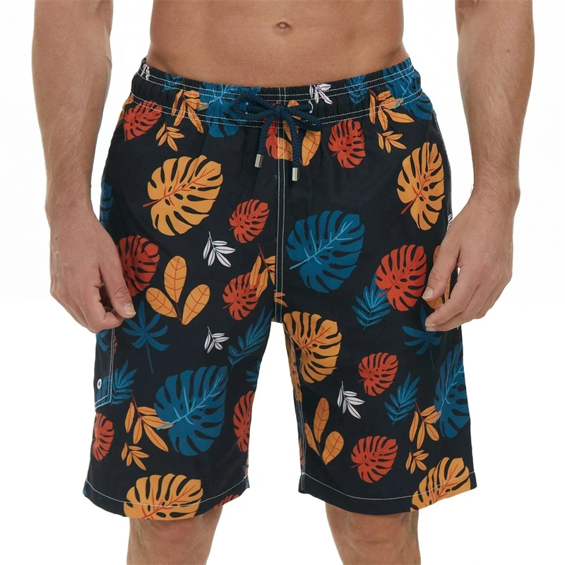 3D Print Casual Fashion Mens Beach Shorts Hawaii Vacation Swim Trunks For Men Floral Short Pants Board Shorts Ropa De Hombre 5