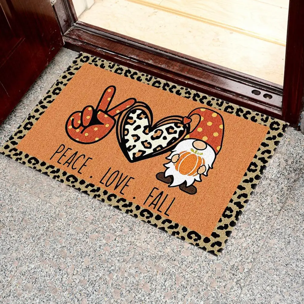 

Holiday Floor Mat Festive Christmas Carpet Easy-to-clean Anti-slip Doormat for Holiday Home Decoration Enhance Front Door with A