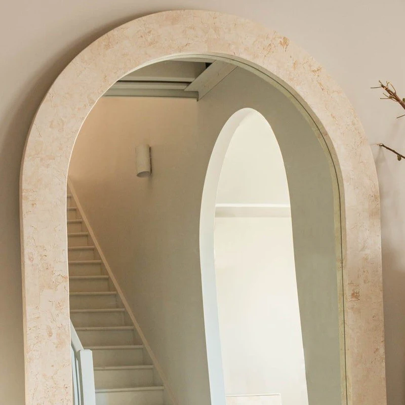 Designer Wedding Square Mirror Makeup Quality Luxury Aesthetics House Floor Mirrors Art Length Big Espejos De Piso Wall Decor - Image 5