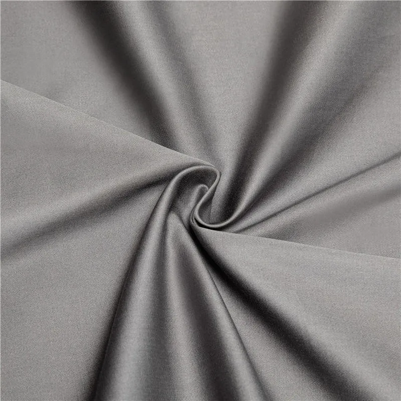 1000TC 100%Egyptian Cotton Fitted Sheet, Dark Grey Queen King Elastic Fitted Sheet, Long Staple Natural Cotton Sheet Soft Silky 5