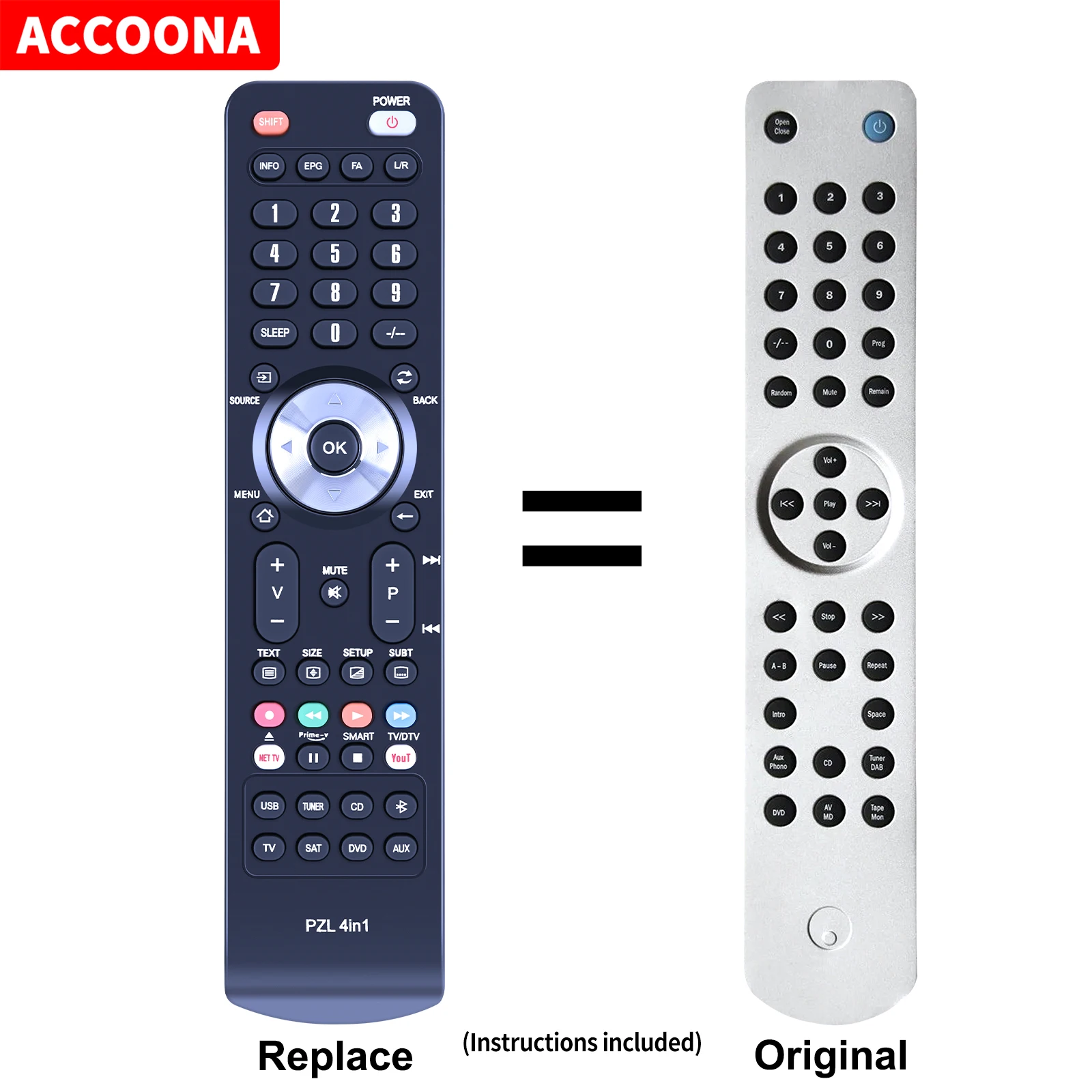 Telecomando Rc-340Ac Rc-540Ac Rc-640Ac Per Amplificatore Audio Cambridge Capodanno Cd V2.0