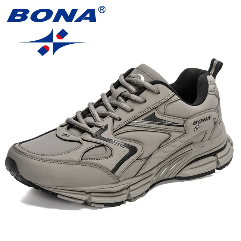 BONA New Designers Luxury Brand Trendy Sneakers Men Casual Shoes Breathable Outdoor Walking Footwear Man Leisure Comfy Shoe casual sneakers leather shoes leather sneakers
