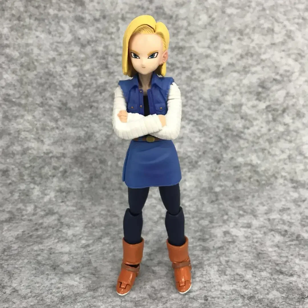 Boxed Shf Dragon Ball Z Dbz Anime Mobile Lapis Android 18 Lazuli Pvc Action Figure Cartoon Model Toy Kids Gift Brinquedos