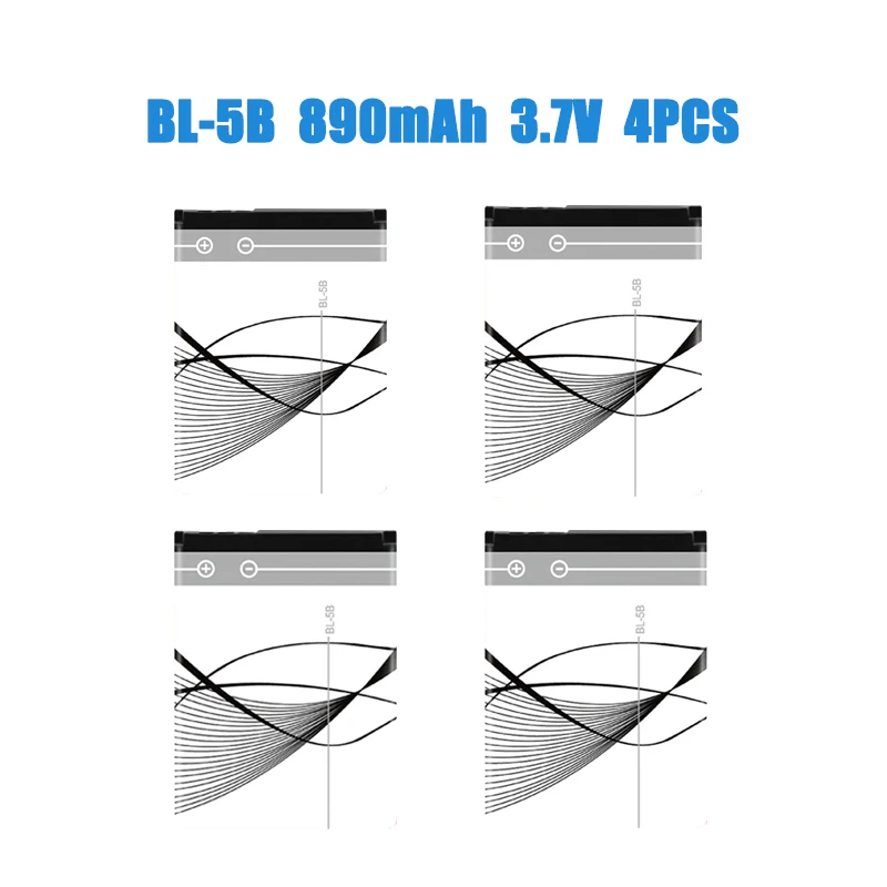 BL-5B 890mAh 4 pezzi