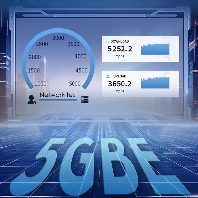 5Gbps 유선 USB 네트워크 카드 기가비트 어댑터 USB/Type-C - RJ45 LAN 이더넷 컨버터 허브(노트북용) Win11은 5G/2.5G/1G를 지원합니다.