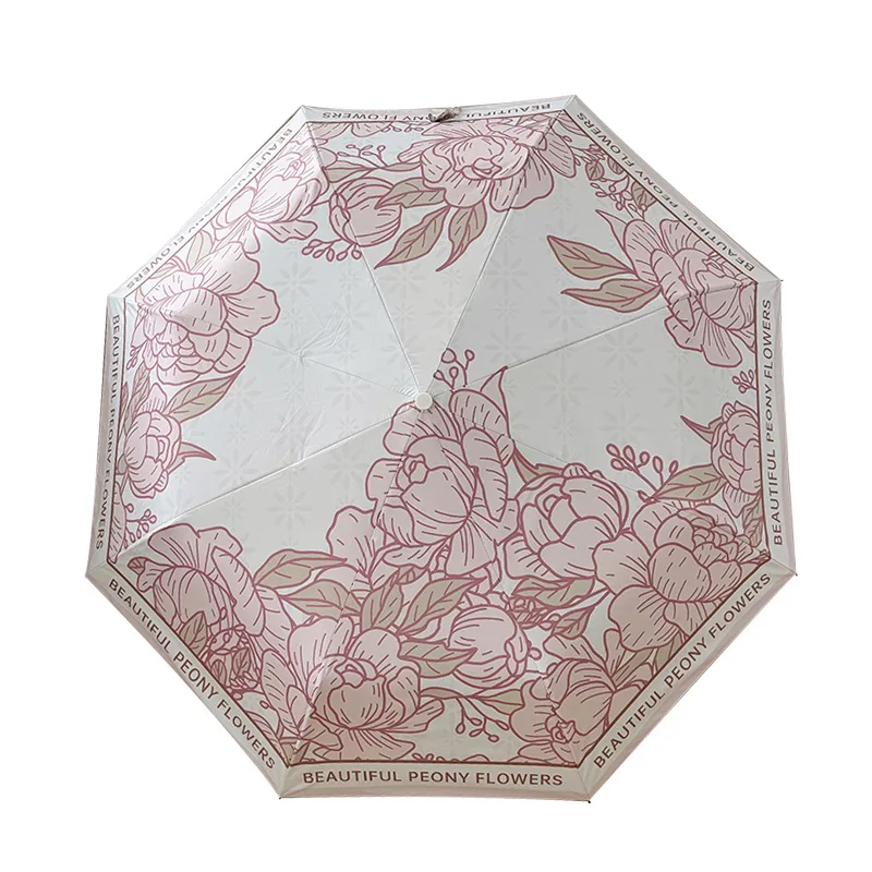 French style Umbrella Strong and Durable Sunshade Umbrella with High Beauty Sunscreen Folding Umbrella