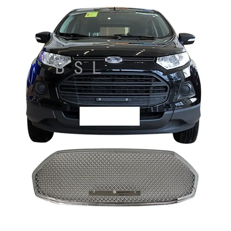 

ABS Car front bumper Mesh Grille Around Trim Racing Grills Fit For ford Ecosport 2013 2014 2015